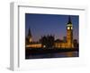 Big Ben and the Houses of Parliament at Night, Westminster, London, England, UK-Amanda Hall-Framed Photographic Print