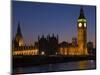 Big Ben and the Houses of Parliament at Night, Westminster, London, England, UK-Amanda Hall-Mounted Photographic Print