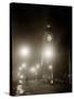 Big Ben and the Houses of Parliament Floodlit for the Opening of the Festival of Britain, 1951-null-Stretched Canvas