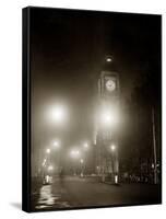 Big Ben and the Houses of Parliament Floodlit for the Opening of the Festival of Britain, 1951-null-Framed Stretched Canvas