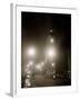 Big Ben and the Houses of Parliament Floodlit for the Opening of the Festival of Britain, 1951-null-Framed Premium Photographic Print