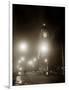 Big Ben and the Houses of Parliament Floodlit for the Opening of the Festival of Britain, 1951-null-Framed Photographic Print