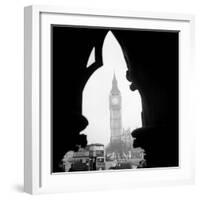 Big Ben and the Houses of Parliament in 1963-null-Framed Photographic Print