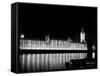 Big Ben and the Houses of Parliament Lit up at Night, 1951-null-Framed Stretched Canvas