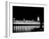 Big Ben and the Houses of Parliament Lit up at Night, 1951-null-Framed Premium Photographic Print