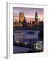 Big Ben and the Houses of Parliament Seen across the River Thames from Waterloo Bridge at Sunset-Julian Love-Framed Photographic Print