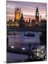 Big Ben and the Houses of Parliament Seen across the River Thames from Waterloo Bridge at Sunset-Julian Love-Mounted Photographic Print