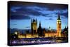 Big Ben and the Houses of Parliament, Thames River, London, England-Richard Wright-Stretched Canvas