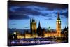 Big Ben and the Houses of Parliament, Thames River, London, England-Richard Wright-Stretched Canvas