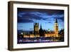 Big Ben and the Houses of Parliament, Thames River, London, England-Richard Wright-Framed Photographic Print