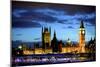 Big Ben and the Houses of Parliament, Thames River, London, England-Richard Wright-Mounted Photographic Print