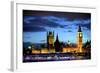 Big Ben and the Houses of Parliament, Thames River, London, England-Richard Wright-Framed Photographic Print