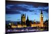 Big Ben and the Houses of Parliament, Thames River, London, England-Richard Wright-Mounted Photographic Print