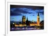 Big Ben and the Houses of Parliament, Thames River, London, England-Richard Wright-Framed Photographic Print