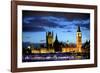 Big Ben and the Houses of Parliament, Thames River, London, England-Richard Wright-Framed Photographic Print