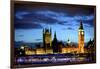 Big Ben and the Houses of Parliament, Thames River, London, England-Richard Wright-Framed Photographic Print