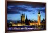 Big Ben and the Houses of Parliament, Thames River, London, England-Richard Wright-Framed Photographic Print