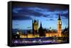 Big Ben and the Houses of Parliament, Thames River, London, England-Richard Wright-Framed Stretched Canvas