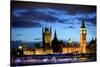 Big Ben and the Houses of Parliament, Thames River, London, England-Richard Wright-Stretched Canvas