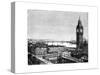 Big Ben and the Houses of Parliament, Westminster, London, 1870-null-Stretched Canvas