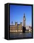 Big Ben and the Houses of Parliament, Westminster, London, England, United Kingdom-Roy Rainford-Framed Stretched Canvas