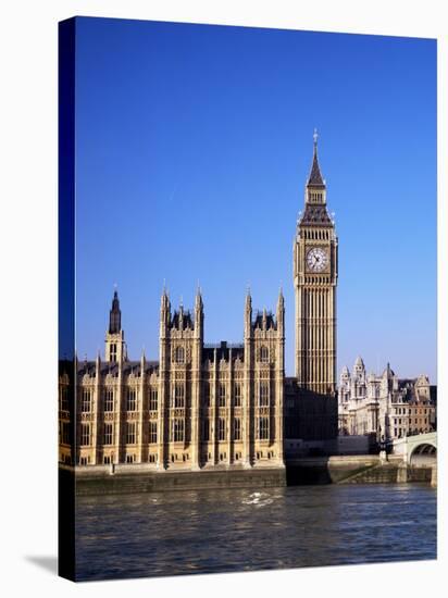 Big Ben and the Houses of Parliament, Westminster, London, England, United Kingdom-Roy Rainford-Stretched Canvas