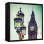 Big Ben and the Royal Lamppost UK - City of London - UK - England - United Kingdom - Europe-Philippe Hugonnard-Framed Stretched Canvas