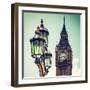 Big Ben and the Royal Lamppost UK - City of London - UK - England - United Kingdom - Europe-Philippe Hugonnard-Framed Photographic Print