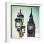 Big Ben and the Royal Lamppost UK - City of London - UK - England - United Kingdom - Europe-Philippe Hugonnard-Framed Photographic Print