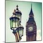 Big Ben and the Royal Lamppost UK - City of London - UK - England - United Kingdom - Europe-Philippe Hugonnard-Mounted Photographic Print