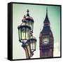 Big Ben and the Royal Lamppost UK - City of London - UK - England - United Kingdom - Europe-Philippe Hugonnard-Framed Stretched Canvas