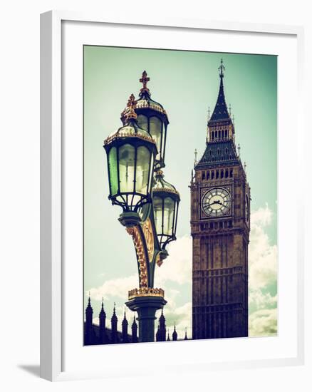 Big Ben and the Royal Lamppost UK - City of London - UK - England - United Kingdom - Europe-Philippe Hugonnard-Framed Photographic Print