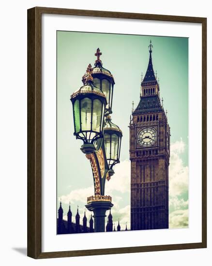 Big Ben and the Royal Lamppost UK - City of London - UK - England - United Kingdom - Europe-Philippe Hugonnard-Framed Photographic Print