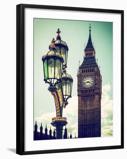 Big Ben and the Royal Lamppost UK - City of London - UK - England - United Kingdom - Europe-Philippe Hugonnard-Framed Photographic Print