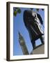Big Ben and the Sir Winston Churchill Statue, Westminster, London-Amanda Hall-Framed Photographic Print