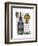 Big Ben and Vintage Hot Air Balloons-Fab Funky-Framed Art Print