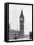 Big Ben and Westminister Bridge circa 1930-null-Framed Stretched Canvas