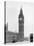 Big Ben and Westminister Bridge circa 1930-null-Stretched Canvas