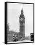 Big Ben and Westminister Bridge circa 1930-null-Framed Stretched Canvas