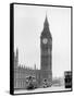 Big Ben and Westminister Bridge circa 1930-null-Framed Stretched Canvas