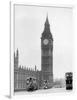 Big Ben and Westminister Bridge circa 1930-null-Framed Photographic Print