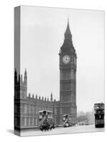 Big Ben and Westminister Bridge circa 1930-null-Stretched Canvas