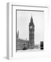 Big Ben and Westminister Bridge circa 1930-null-Framed Photographic Print