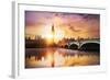 Big Ben and Westminster Bridge at Dusk, London, UK-null-Framed Photographic Print