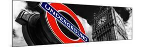 Big Ben and Westminster Station Underground - Subway Station Sign - City of London - UK - England-Philippe Hugonnard-Mounted Photographic Print