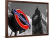 Big Ben and Westminster Station Underground - Subway Station Sign - City of London - UK - England-Philippe Hugonnard-Framed Photographic Print