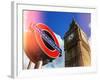 Big Ben and Westminster Station Underground - Subway Station Sign - City of London - UK - England-Philippe Hugonnard-Framed Photographic Print