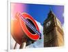 Big Ben and Westminster Station Underground - Subway Station Sign - City of London - UK - England-Philippe Hugonnard-Framed Photographic Print