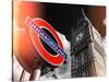 Big Ben and Westminster Station Underground - Subway Station Sign - City of London - UK - England-Philippe Hugonnard-Stretched Canvas