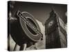 Big Ben and Westminster Station Underground - Subway Station Sign - City of London - UK - England-Philippe Hugonnard-Stretched Canvas